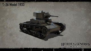 Heroes Generals обзор танка Т- 26 2 СССР