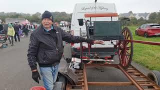 Dominic O Connor selling a trap at Tralee car boot sale on Sunday morning 2024.