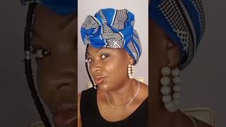 How to tie Ankara rose scarf #viralshorts #fashionandbeauty #hair