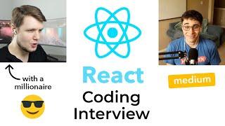 Intermediate React.js Coding Interview (ft. Clément Mihailescu)