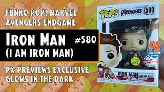 Funko Pop Avengers Endgame - Iron Man (i am Iron Man) - #580 - PX - GITD // Just One Pop Showcase