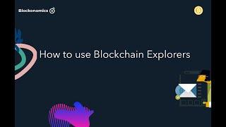 How to use Blockchain Explorers