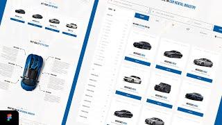 Car Rental Website Design on figma | UI Design | Creative & Modern Website Designs