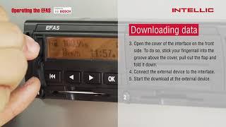 EFAS Tachograph Intellic 05 Downloading data