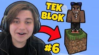 TEK BLOKTA HAYATTA KALMAK #6 - Minecraft