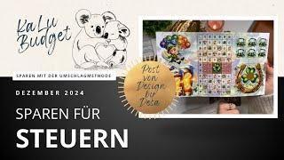 Sparen für Steuern | 100 Eur Budget | 12/2024 |Post von Designbydesa| So einfach geht sparen #budget