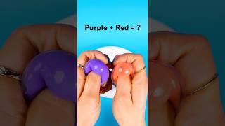 Purple + Red Slime mix #asmr #satisfying #mixingslime #slime #guessthecolor