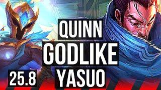 QUINN vs YASUO (TOP) | Godlike | EUW Master | 25.8