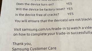 Preparing and Shipping your Samsung Trade In