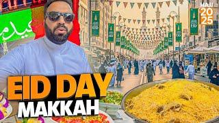 Eid Day in Makkah 2025 with Hujjaj  | Walk from Haram to Ibrahim Khalil Road