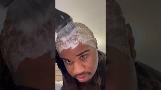 Dying my hair silver/grey pt1 #hair #naturalhair #hairdye #bleachinghair #dyehair