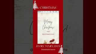 Christmas Instagram Story Templates | Canva Instagram Christmas Stories | Canva Christmas Template