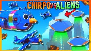 Chirpos Vs Aliens! Can We DEFEND The City?! |  Trailmakers Multiplayer