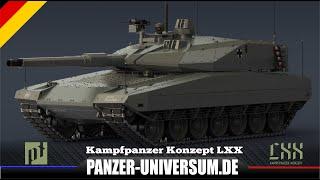 Neues Kampfpanzer LXX Konzept - Universelle Panzerplattform mit 140mm Kanone - Dokumentation (ReUp)