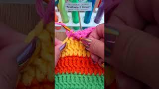 Crochet 2 Rows Same Time #shorts
