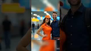 welcoming Smile A pretty A Air Hostess And passehgaer Dubai princess Air