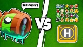 Can a Super-Buffed TIER 2 Heli Pilot Beat a Boss? (BTD6)