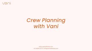 Crew Planning with Vani | #CrewPlanning #ProjectManagement #VFXStudios #AnimationStudios