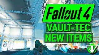 FALLOUT 4: New VAULT-TEC WORKSHOP DLC New Items Overview! (Vault Building, Decorations, and More!)