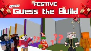 Festive Guess The Build | Minecraft Live Stream with Friends