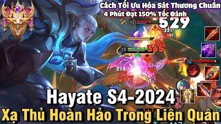 Hayate S4-2024 Liên Quân Mobile | Cách Chơi, Lên Đồ, Phù Hiệu, Bảng Ngọc Cho Hayate S4 2024 NTD LQ