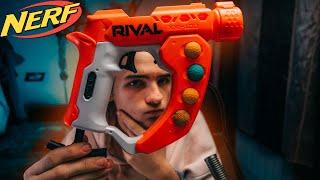 Бластер с магической стрельбой! Работает ли? Nerf rival flex curve shot // Дизмон