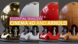 HOW TO Realistic Shaders in Cinema 4d and Arnold | Plastic, Wood, Concrete and Metal | Tutorial #135