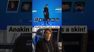 Anakin finally gets a skin! #starwars #fortnite #anakinskywalker #obiwankenobi #gaming #update