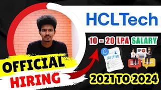 HCL off campus drive 2021 to 2024 | IT Jobs | HCL Bulk hiring | Sharmilan vipokan