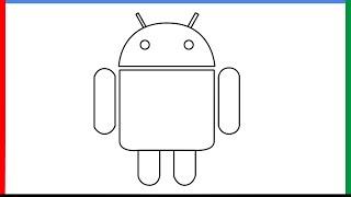 How to draw Android Logo step by step for beginners