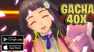 40 Gacha  Sakura Kukumei Hanasaku Otome-tachi Android lets play official Rpg Games