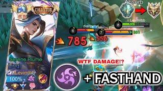 LING FASTHAND GAMEPLAY DUAL SWORD PERFECT & SMOOTH COMBO | LING BEST BUILD & EMBLEM 2025