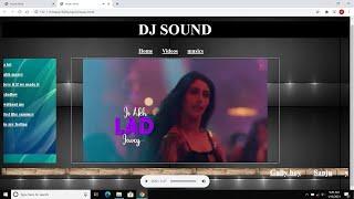 How To Make A Music Website Using HTML CSS | Code With Dhruv