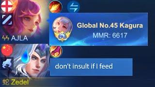 I MET GLOBAL KAGURA IN SOLO RANK GAME, I IMPRESS HER?! (she adds me after)