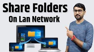 How To Share Folder From One Pc To Another | Share Folder On Network Windows 10 | Folder Sharing