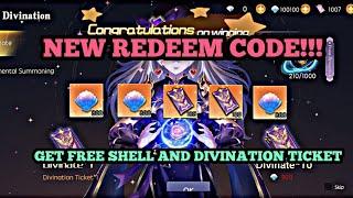 NEW REDEEM CODE!!! GET FREE 1.000 SHELL AND DIVINATION TICKET 100 - CITY OF FANTASY