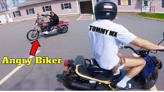 Angry Biker Harassed Tommy Mx and I On Our Mopeds