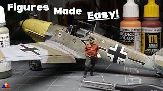 How to Paint 1/48 Scale Model Figures | Luftwaffe Ace "Dolfo" Galland