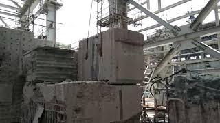 Turboset Pedestal Concrete Cutting by MSR Engineering