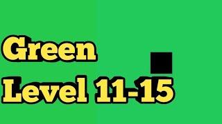 Green Level 11 12 13 14 15 Green Puzzle Game|Bart Bonte Game Walkthrough