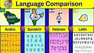 Arabic Vs Sanskrit Vs Hebrew Vs Latin Comparison| Sacred Languages Comparison | Ancient languages