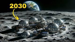 What MOON BASE Life Will Be Like in 2030? (Timelapse)