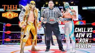 Bandido vs Mascara Dorada FANTASTIC MOTYC! Arena Mexico ROCKS! | CMLL Vs. AEW/ROH Review