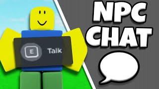 How To Make NPC Chat System in Roblox Studio WITHOUT SCRIPTING