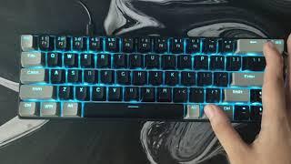 MageGee MK-Box 65% Mechanical Keyboard Quick Unboxing with Sound Test