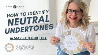 How to Find the Neutral Undertone of Marble Look Tile  | Understanding Undertones Colour Wheel