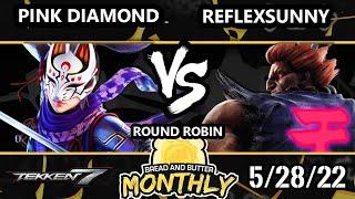 Bread and Butter 28 Round Robin - Reflexsunny (Akuma) Vs. Pink Diamond (Kunimitsu) Tekken 7