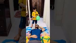 Shanu nay baba par baloon phoor diya #trending #funny #youtubeshorts #shorts