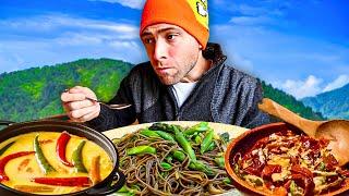 Trying 200 Bhutanese Street Food Dishes!! Must Try Food In Bhutan!!