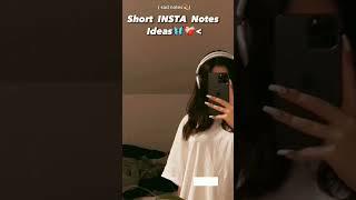 short insta notes ideas (sad notes) #aesthetic #instagram #notes #ideas